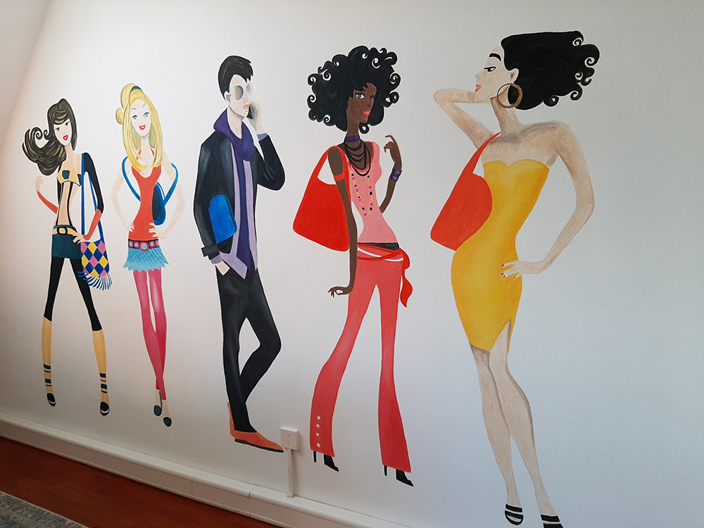 kantoorruimte TCI interieurontwerp muurschildering